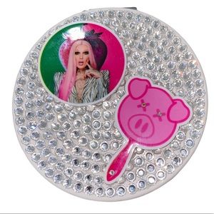 Custom Made Jeffrey Star Pocket Mirror with rhinestones